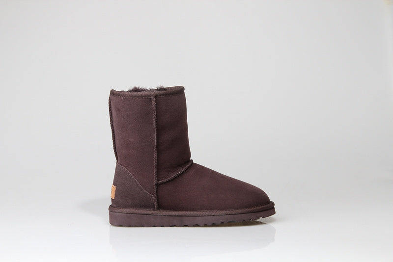 Chocolate New Classic Short Boots | Stain-Resistant – In Stock