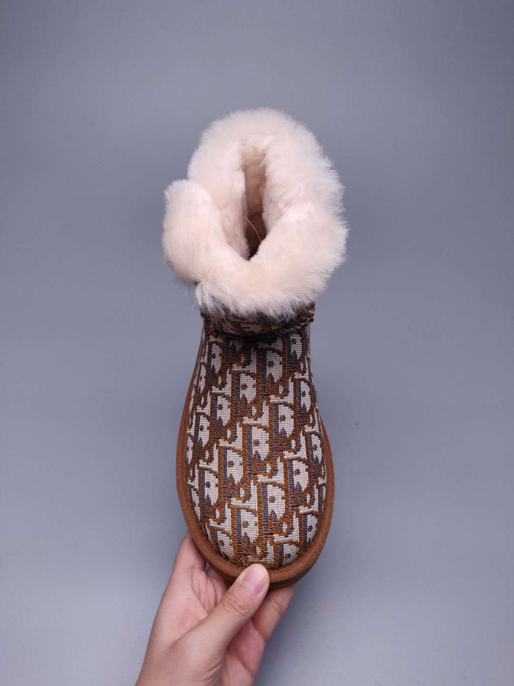 Chestnut Fabric-Textured Shoes | Statement Style – In Stock