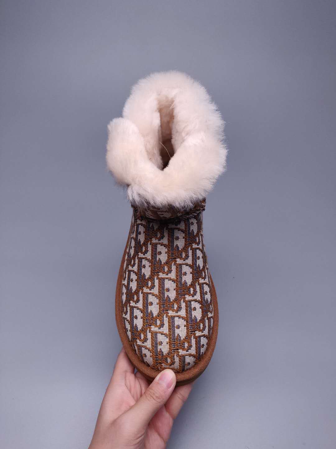 Chestnut Fabric-Textured Shoes | Statement Style – In Stock