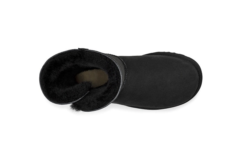Black Side Zip Mid-Calf Boots | In Stock