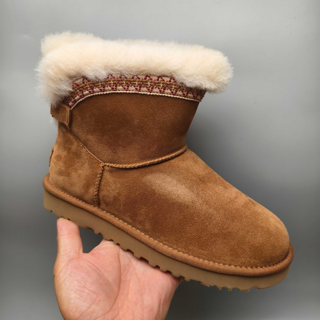 Chestnut Folk-Inspired Shoes | Back Buckle Strap – In Stock