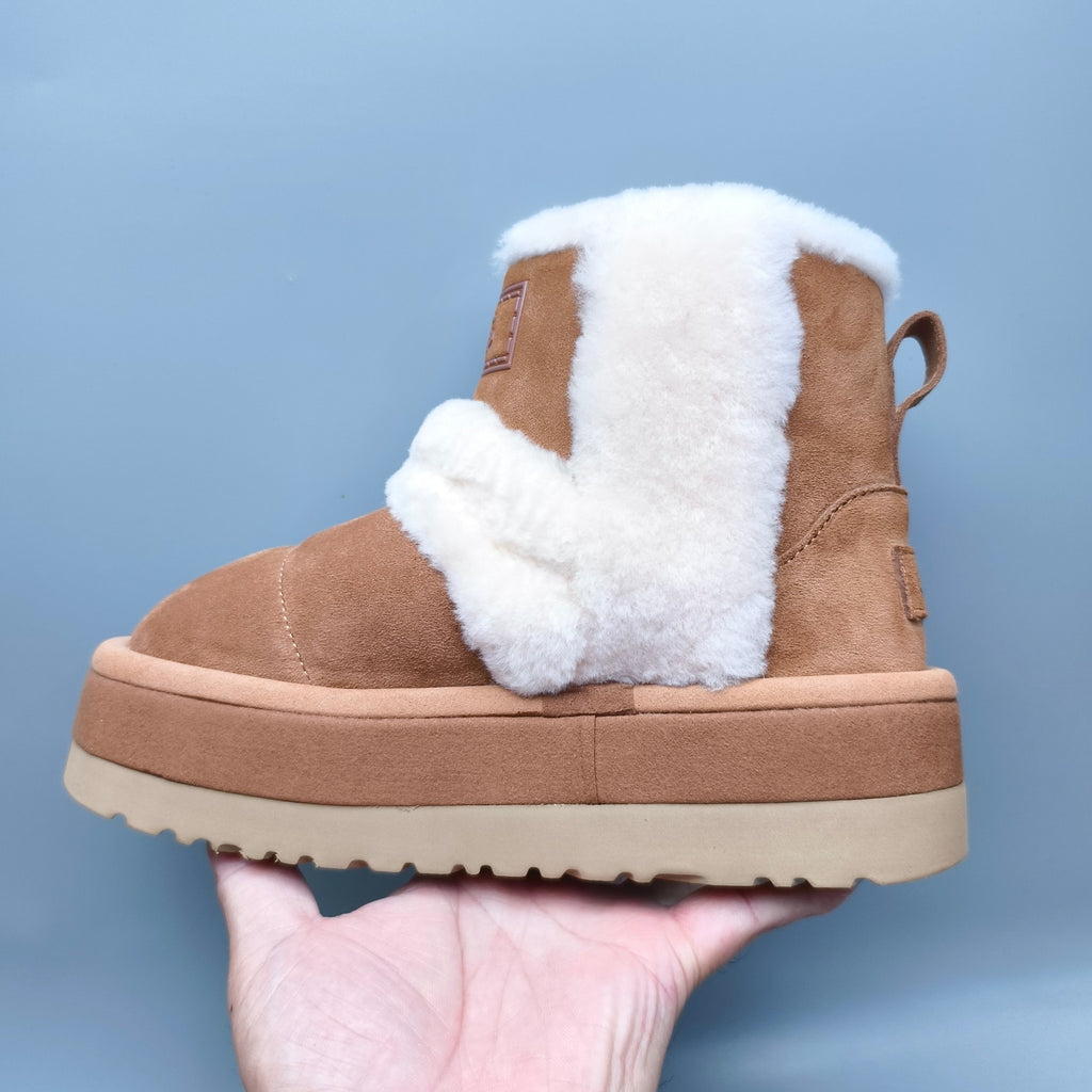 Chestnut Caterpillar Chunky Mid-Top Casual Sneakers | In Stock