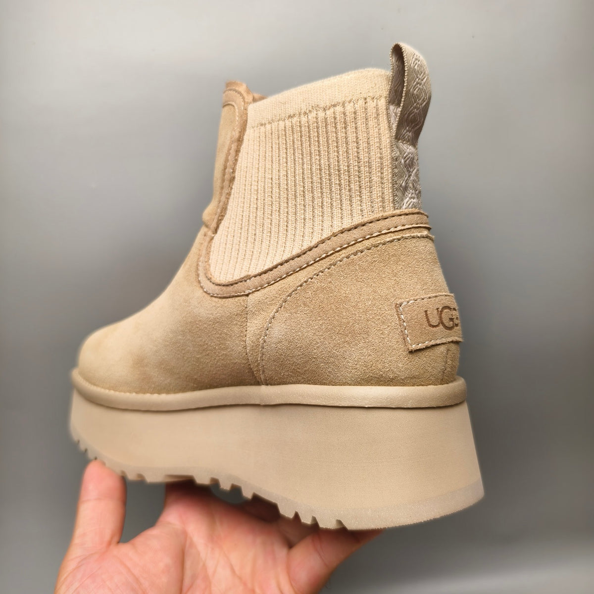 Sand 5cm Chunky Platform Fashion Sneakers | In Stock