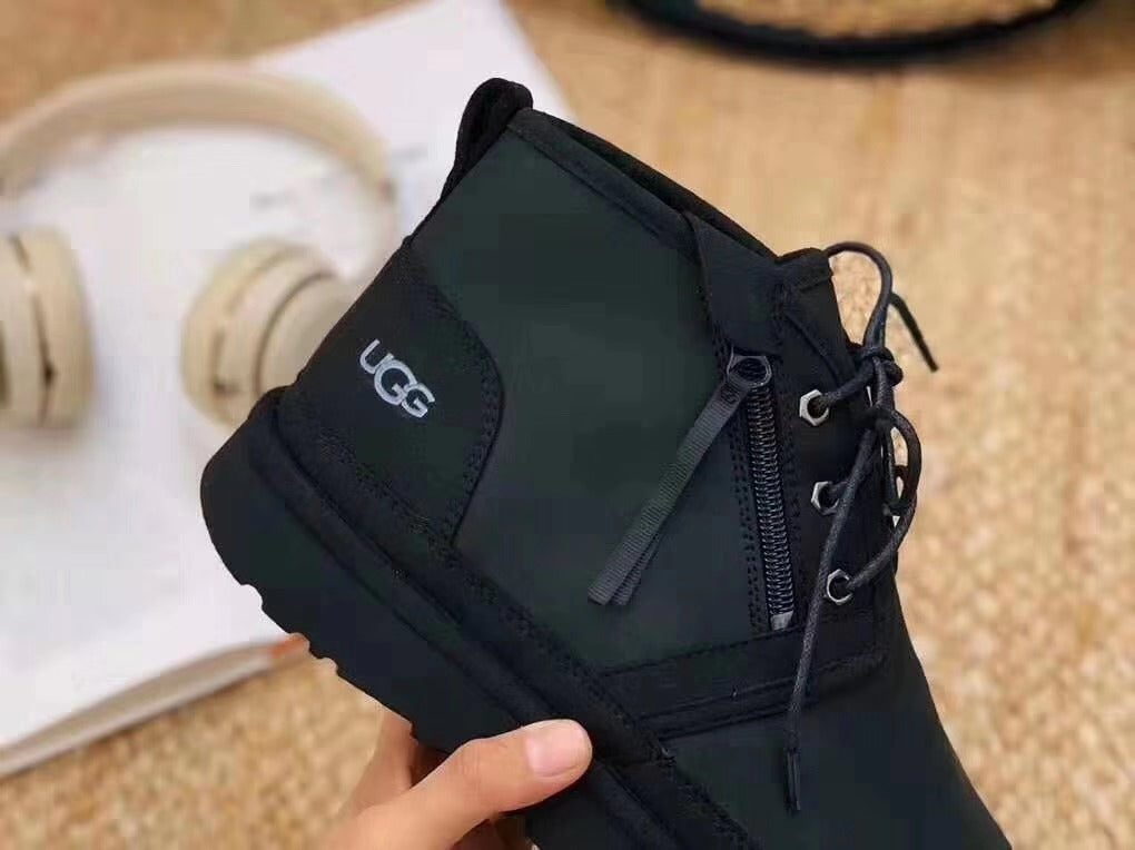 Black Neum Zip-Up Shoes | Upgraded Edition