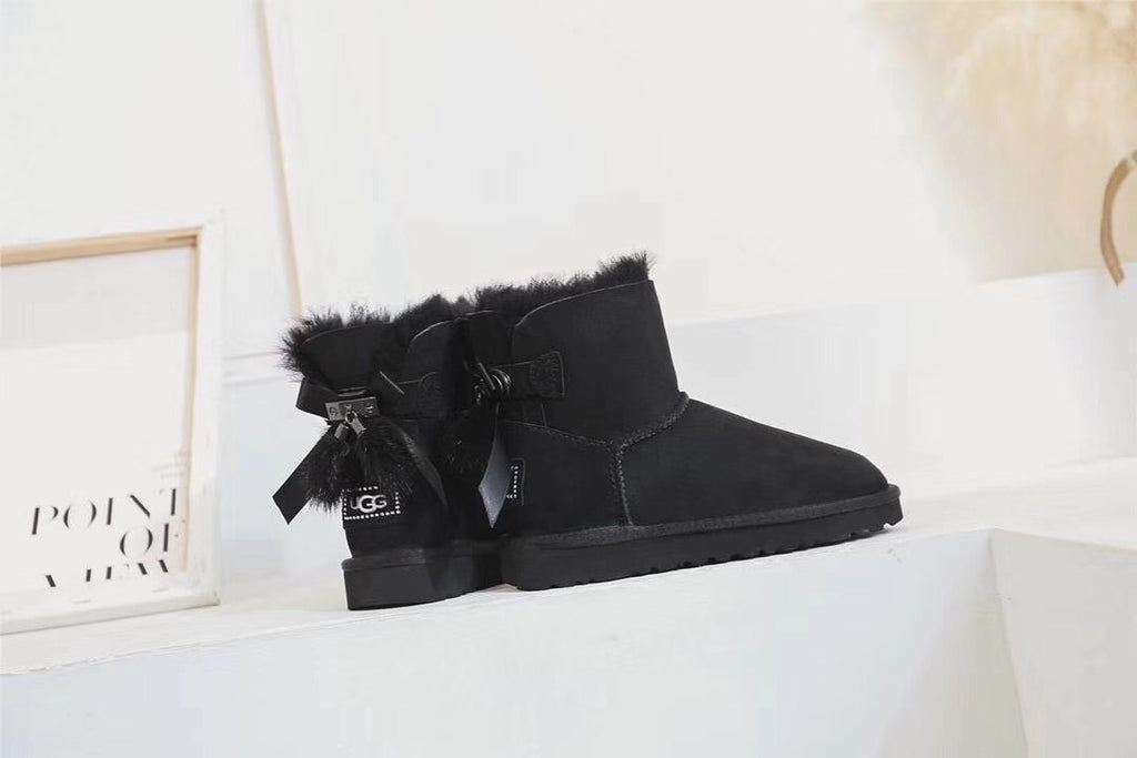 Classic Black Snow Boots | Three-Way Styling – Model 6503