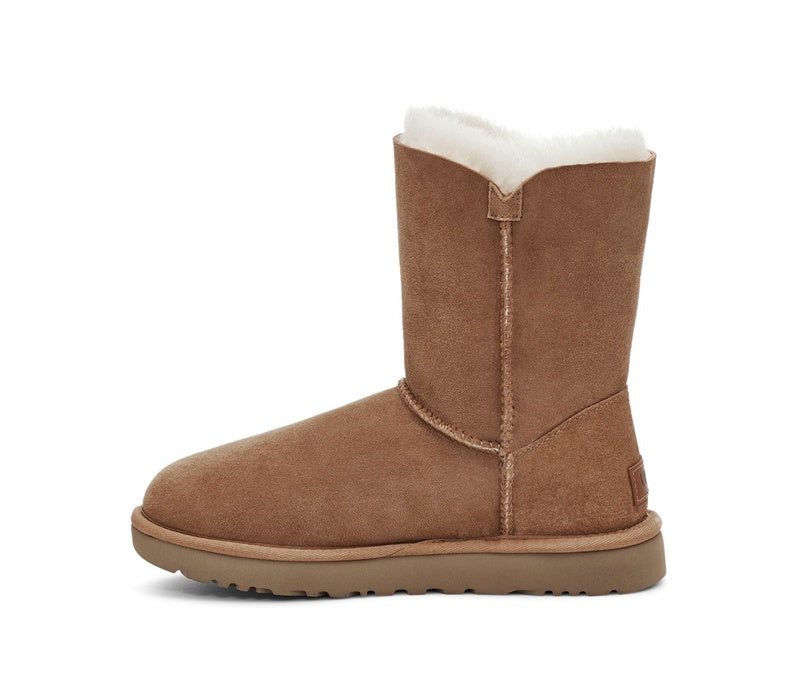 Chestnut Side Zip Mid-Calf Boots | In Stock