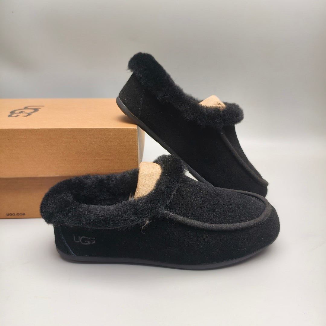 Black Slip-On Casual House Shoes | In Stock