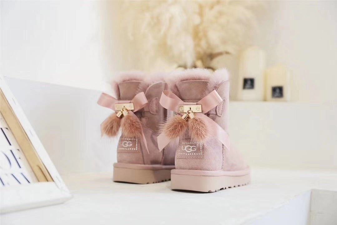 Dusty Pink Snow Boots | Three-Way Styling – Model 6503