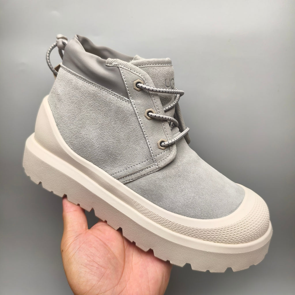 Light Grey Casual Shoes | High-Top Street Style – In Stock