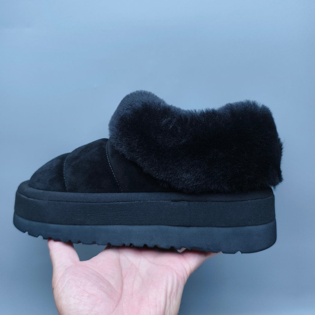 Black Platform Casual Shoes | Slip-On Style – In Stock