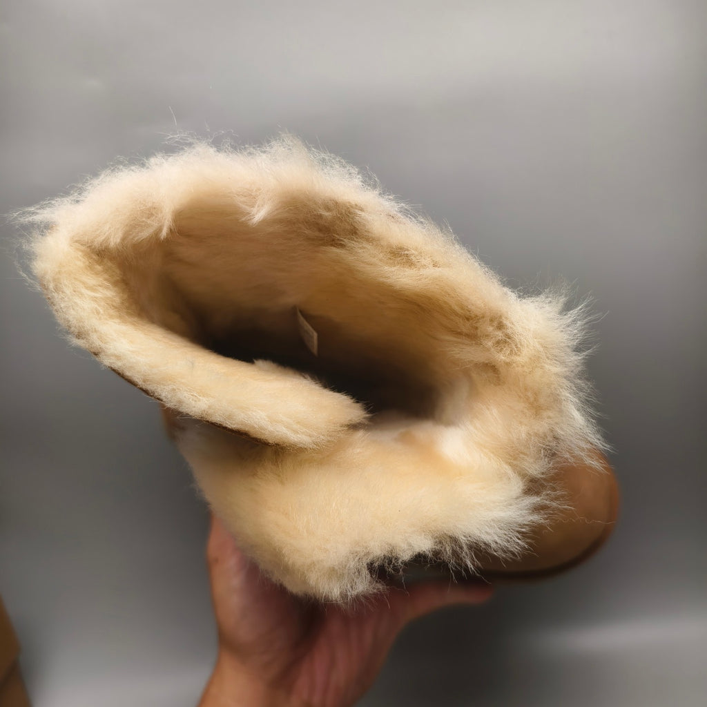 Chestnut Wedge Chunky Platform Mid-Calf Fashion Boots | Women – In Stock
