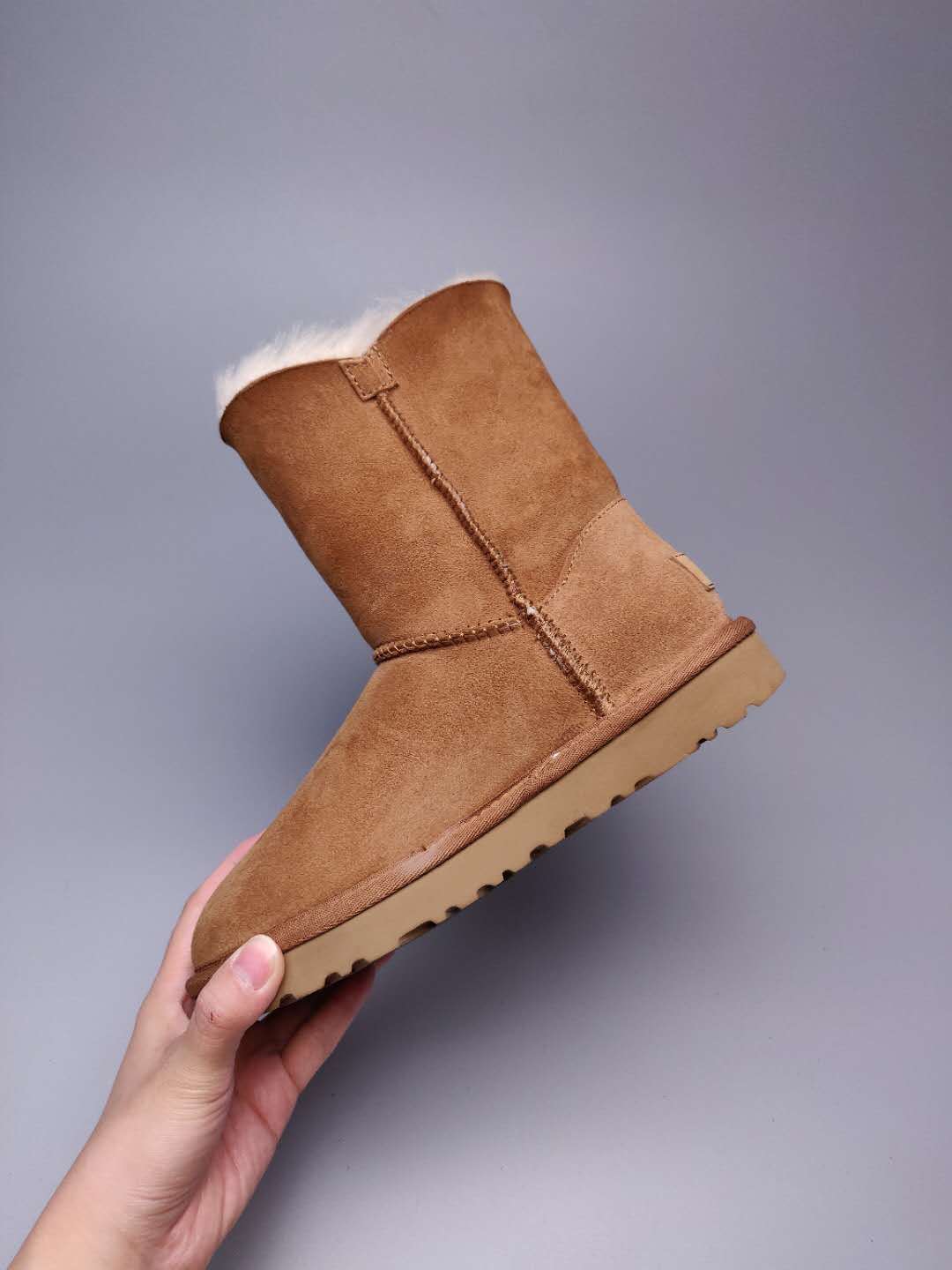 Chestnut Side Zip Mid-Calf Boots | In Stock
