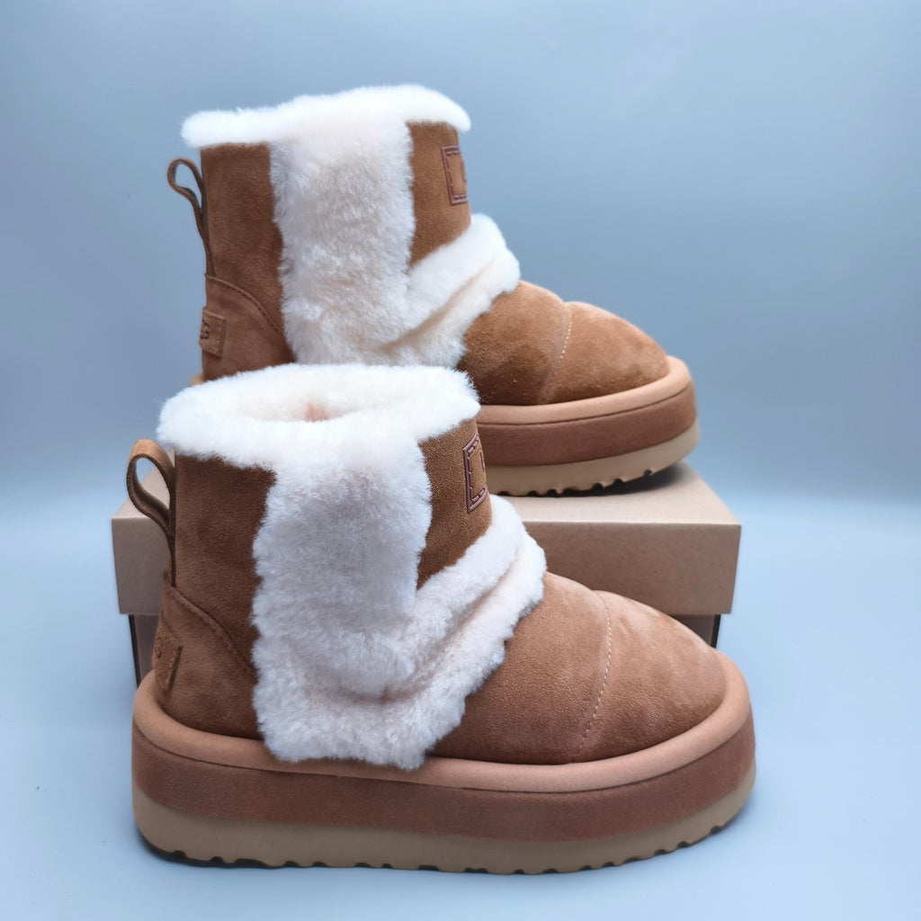 Chestnut Caterpillar Chunky Mid-Top Casual Sneakers | In Stock