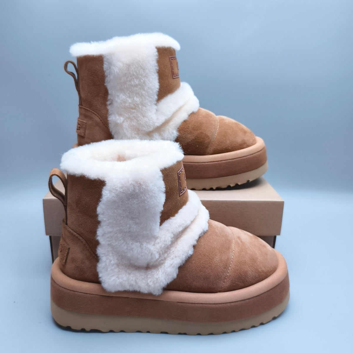 Chestnut Caterpillar Chunky Mid-Top Casual Sneakers | In Stock