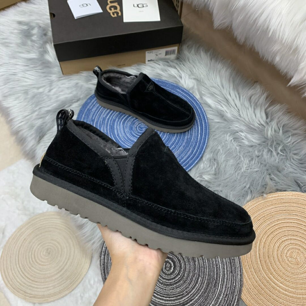 Men's Black Slip-On Low-Top Sneakers | Easy Everyday Style – In Stock