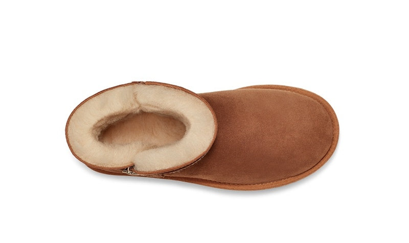 Chestnut Side Zip Ankle Boots | In Stock