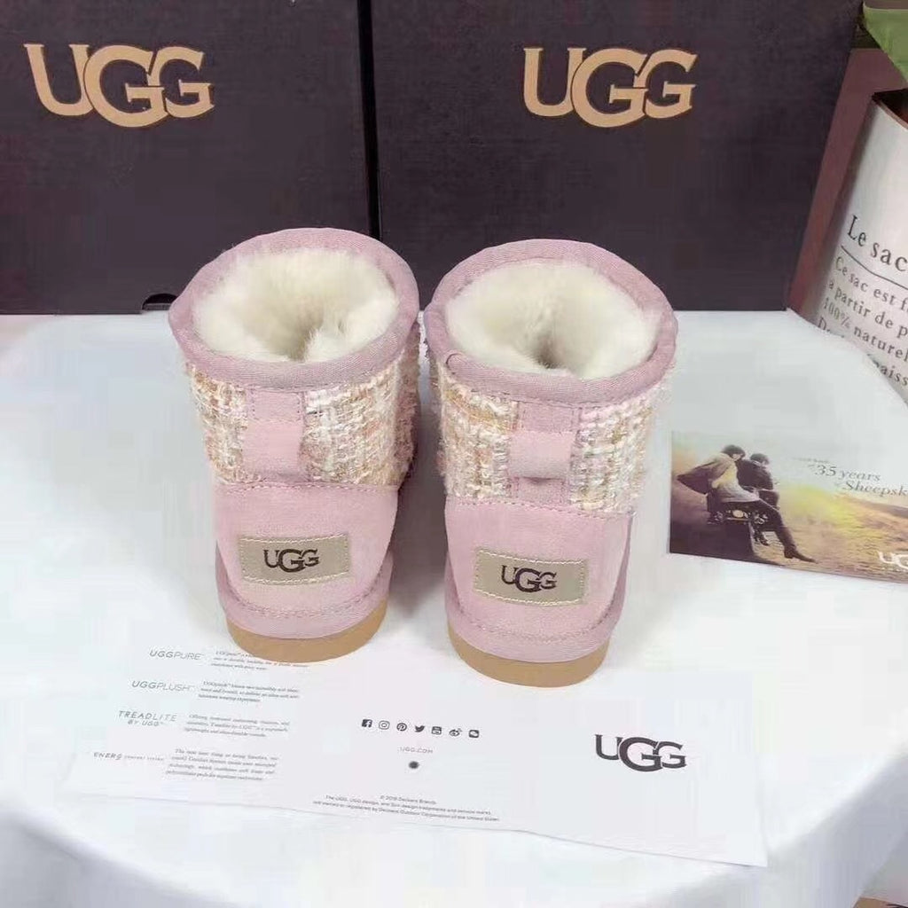 Chic Pink Kids' Snow Boots | Elegant Winter Style