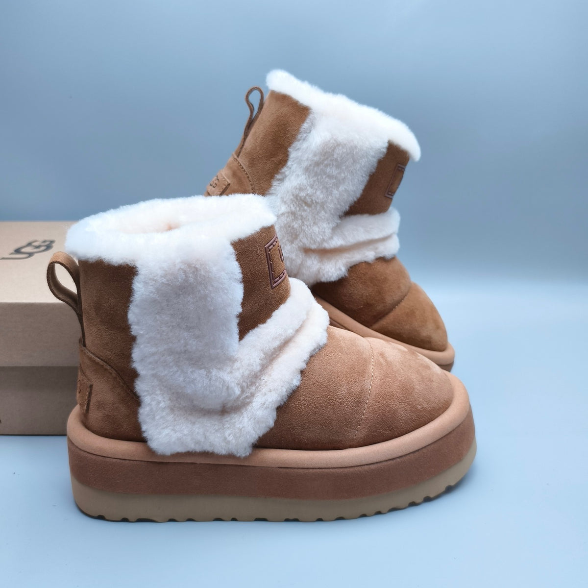 Chestnut Caterpillar Chunky Mid-Top Casual Sneakers | In Stock
