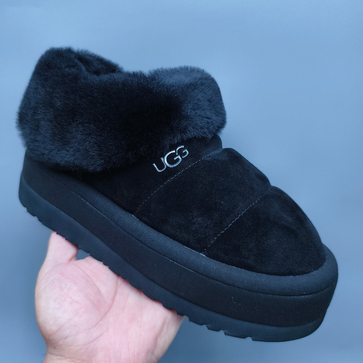 Black Platform Casual Shoes | Slip-On Style – In Stock