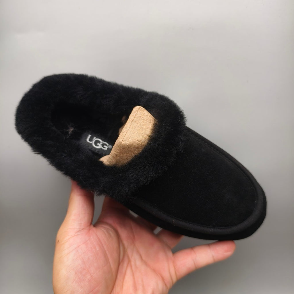 Black Slip-On Casual House Shoes | In Stock