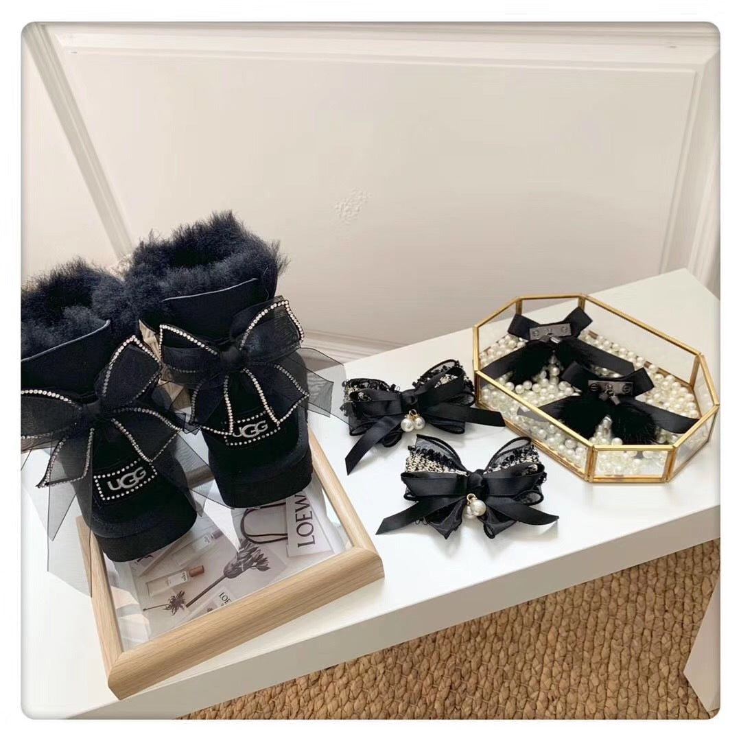 Classic Black Snow Boots | Three-Way Styling – Model 6503