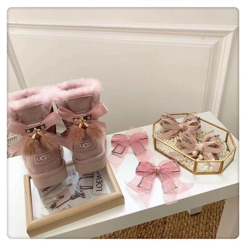 Dusty Pink Snow Boots | Three-Way Styling – Model 6503