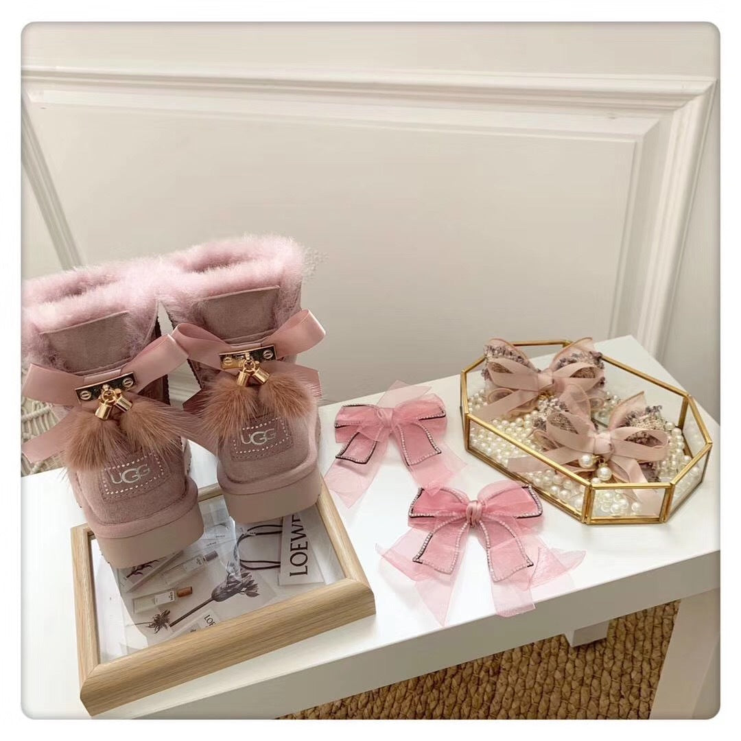 Dusty Pink Snow Boots | Three-Way Styling – Model 6503
