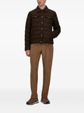 Herno La Camicia striped-quilted jacket