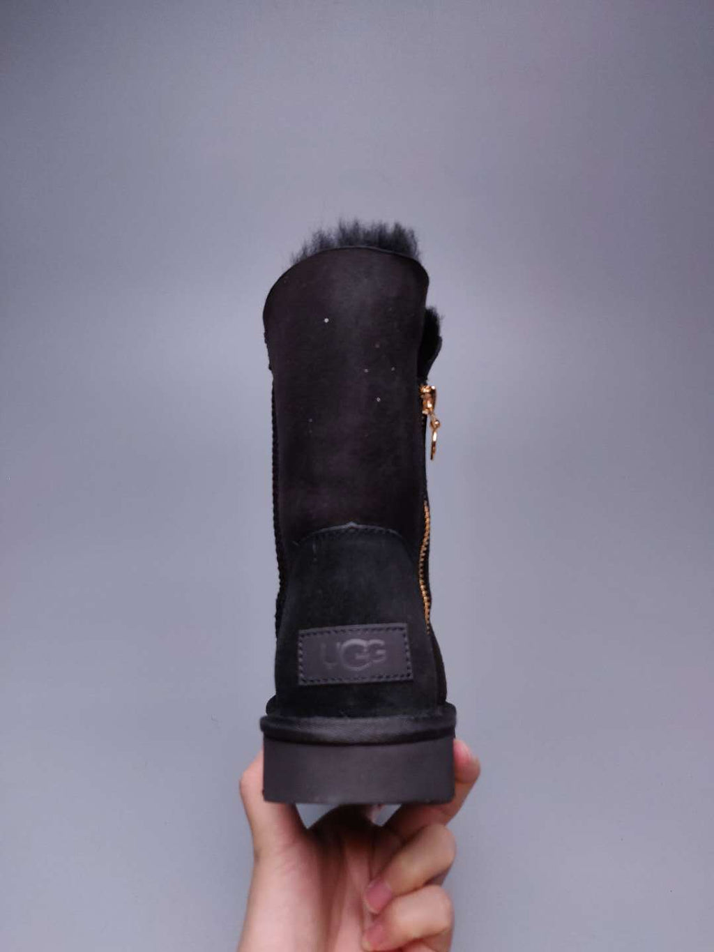 Black Side Zip Mid-Calf Boots | In Stock