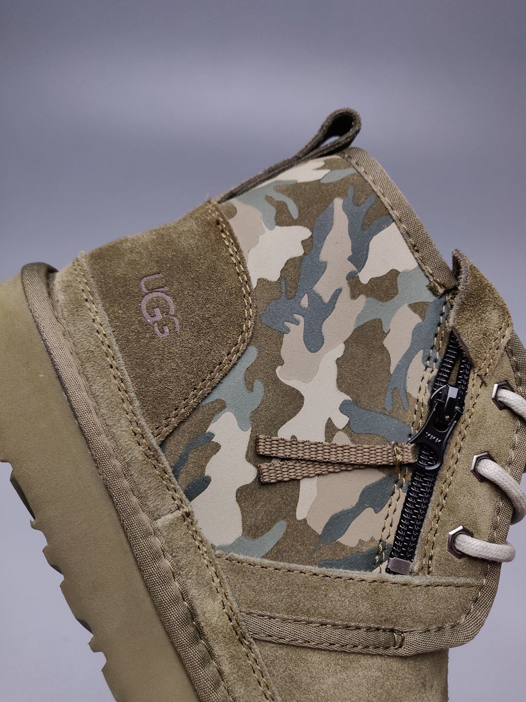 Army Green Men's Shoes | Colorblock Camo Style – In Stock