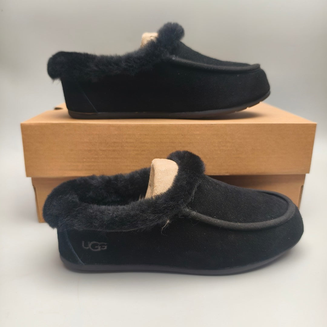 Black Slip-On Casual House Shoes | In Stock