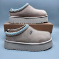 Beige Ethnic Style Chunky Platform Casual Shoes | In Stock