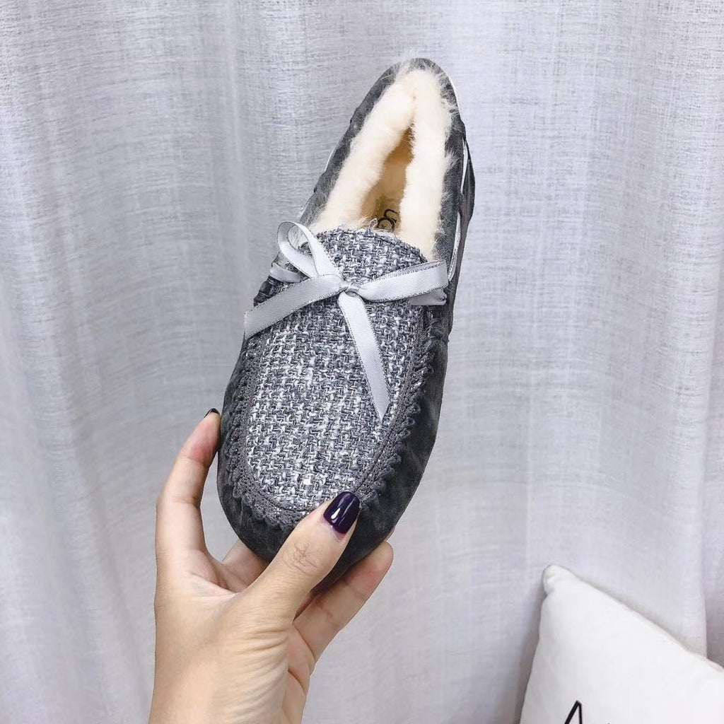 Grey Women's Driving Loafers | Elegant Chic Style