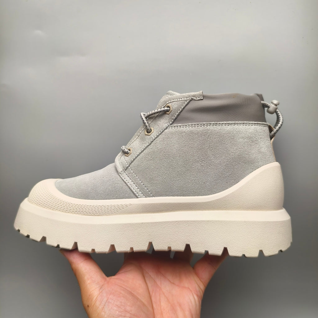 Light Grey Casual Shoes | High-Top Street Style – In Stock