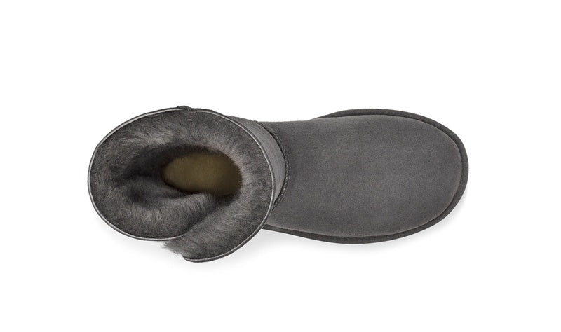 Grey Side Zip Mid-Calf Boots | In Stock
