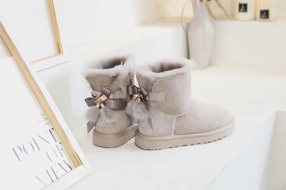 Diamond Grey Snow Boots | Three-Way Styling – Model 6503