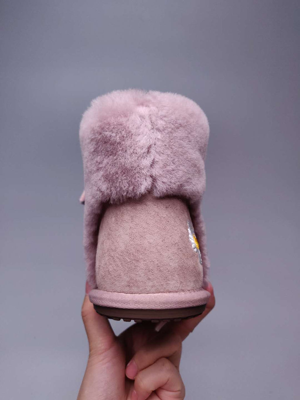 Dusty Pink Daisy Shoes | Chain & Ribbon Details – In Stock