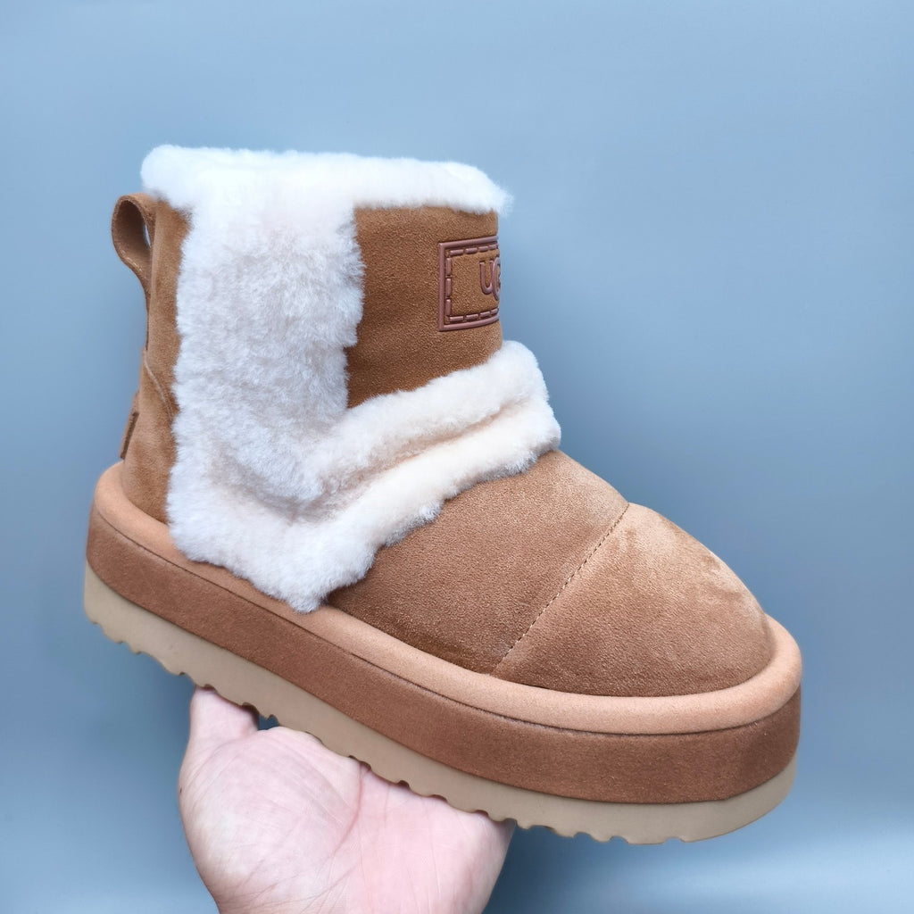 Chestnut Caterpillar Chunky Mid-Top Casual Sneakers | In Stock
