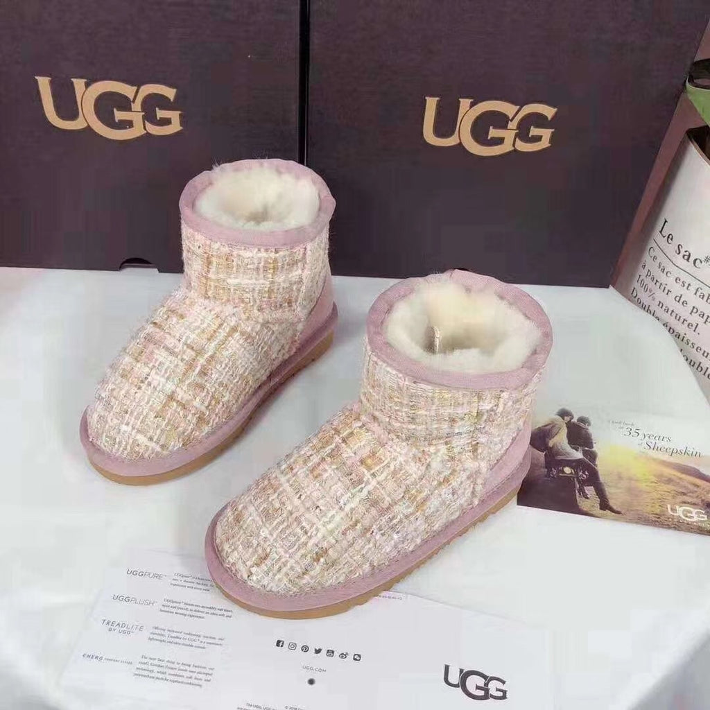 Chic Pink Kids' Snow Boots | Elegant Winter Style