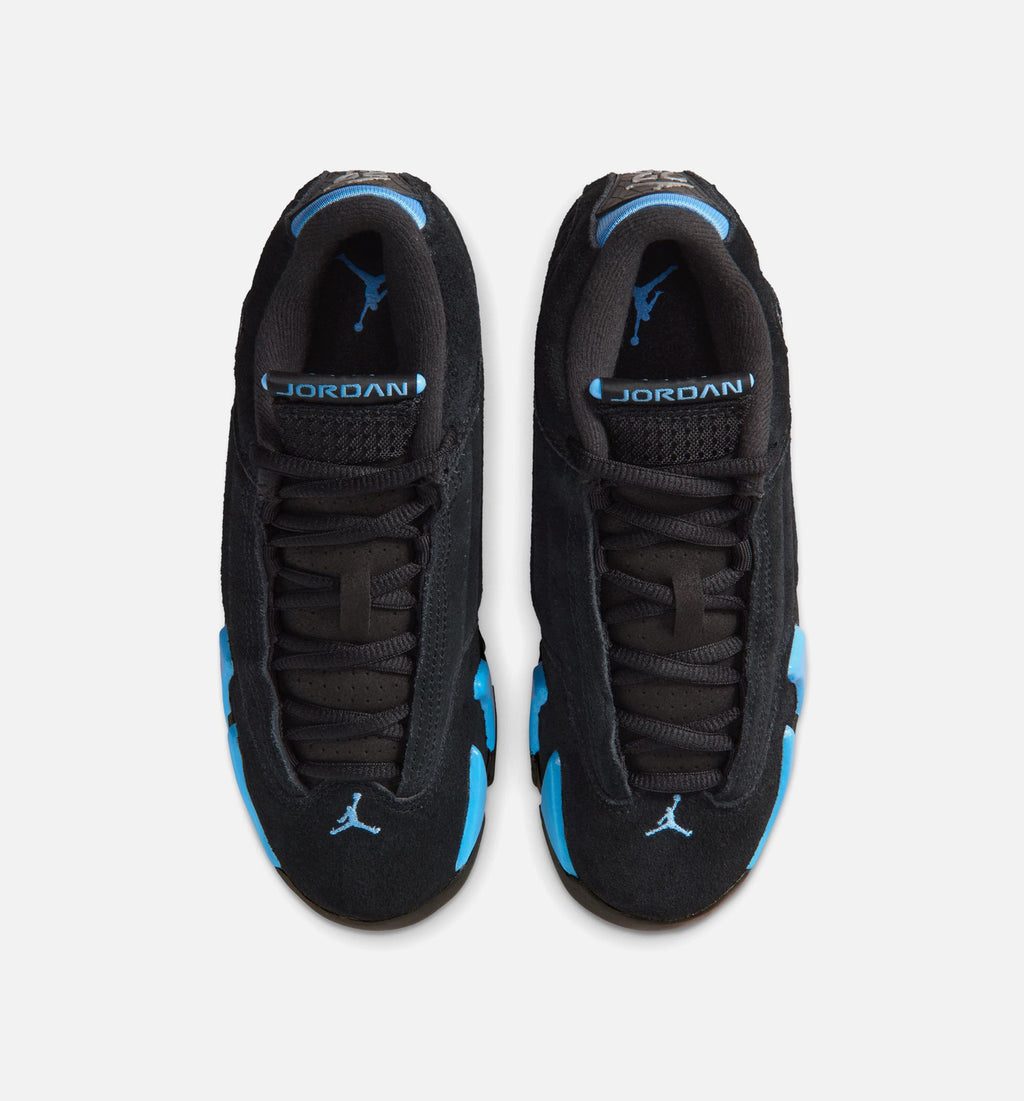 Air Jordan 14 Retro Black University Blue Big Kids' Lifestyle Shoes - Black/White/University Blue