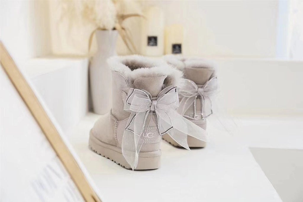 Diamond Grey Snow Boots | Three-Way Styling – Model 6503