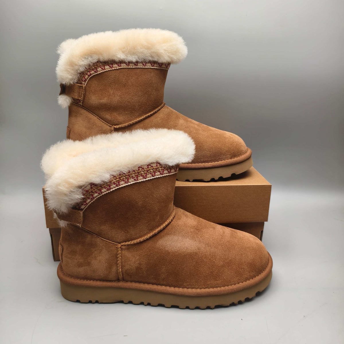 Chestnut Folk-Inspired Shoes | Back Buckle Strap – In Stock