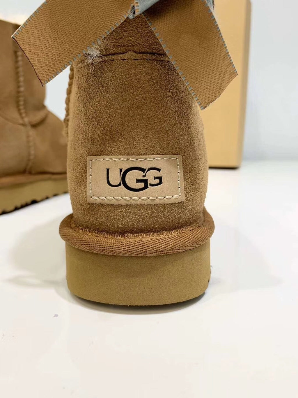 Chestnut Bow Shimmer Boots | Mukosi Winter Collection – In Stock