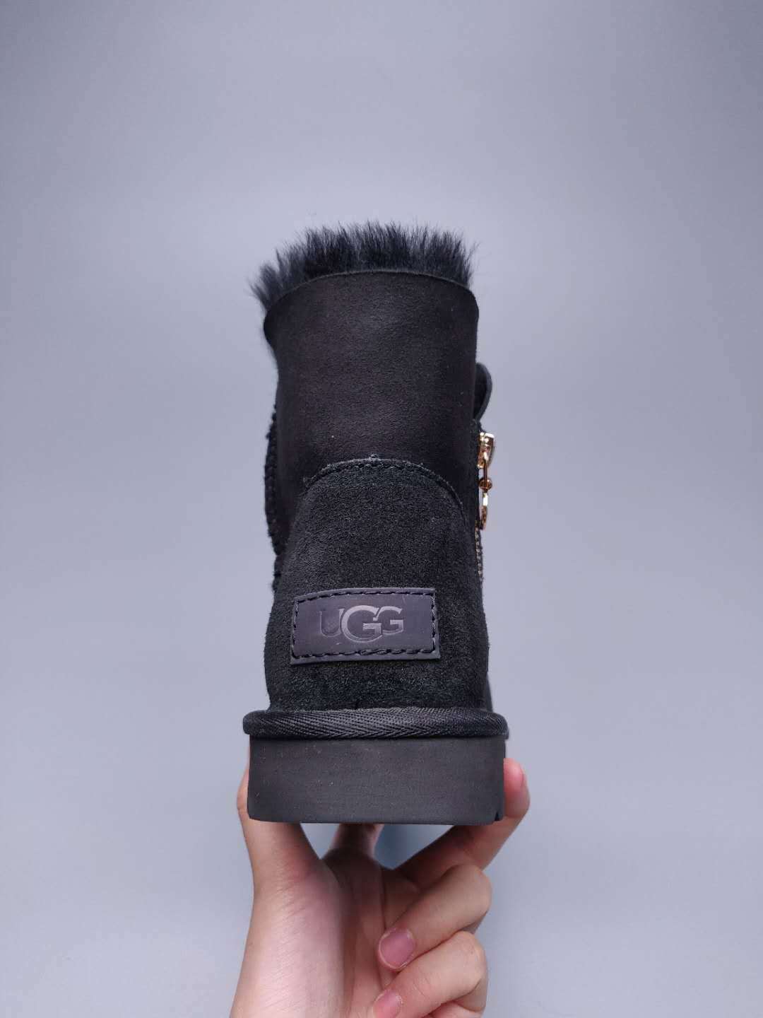 Black Side Zip Ankle Boots | In Stock