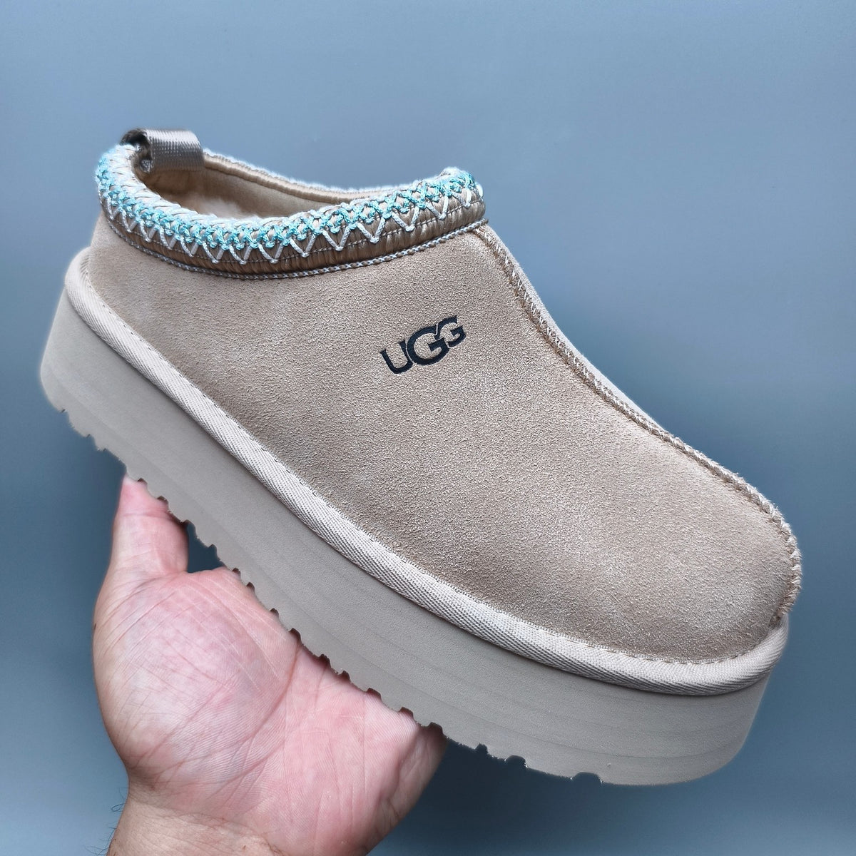Beige Ethnic Style Chunky Platform Casual Shoes | In Stock