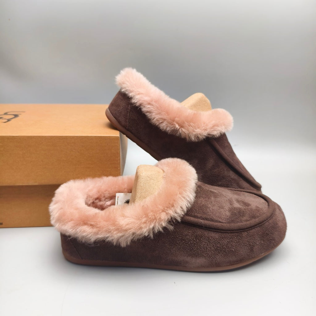 Chocolate Slip-On Casual House Shoes | In Stock