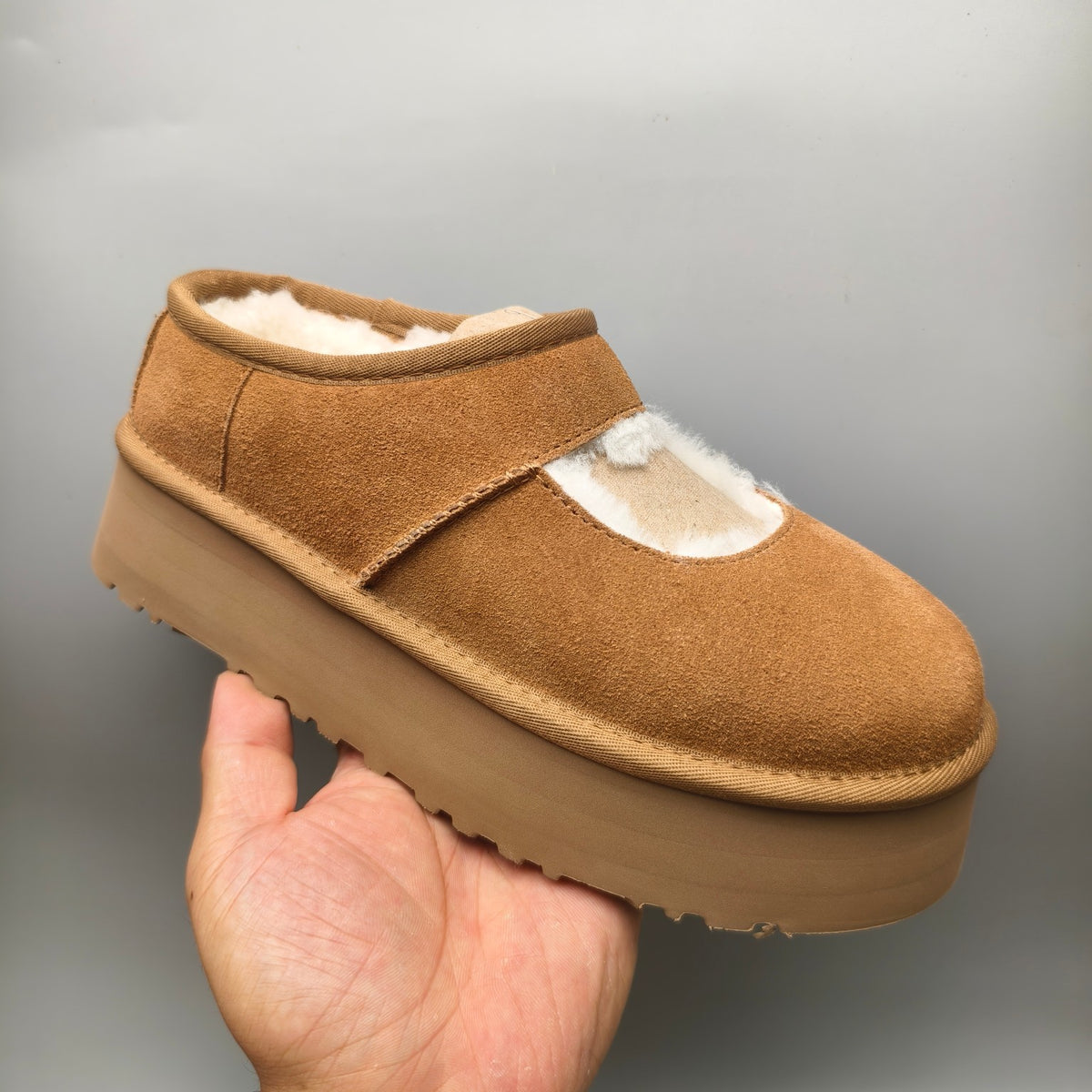 Chestnut Mary Jane Shoes | Chunky Platform Style – In Stock