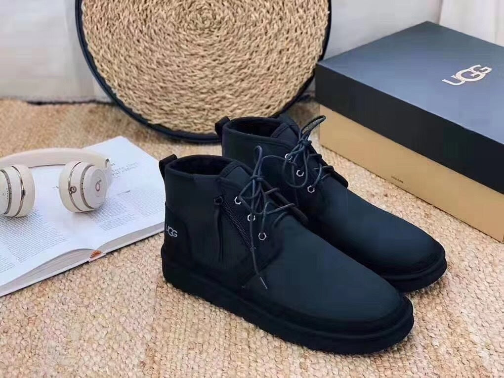 Black Neum Zip-Up Shoes | Upgraded Edition