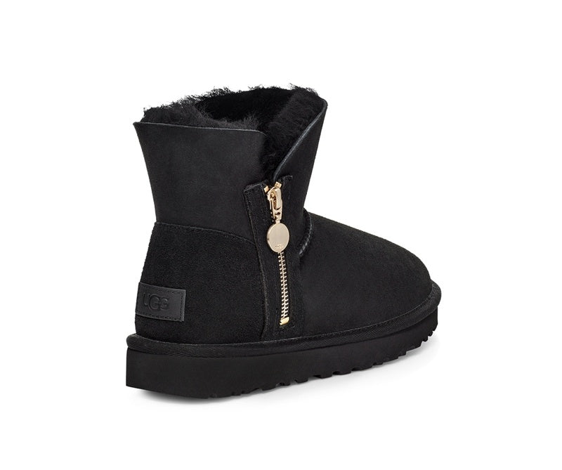 Black Side Zip Ankle Boots | In Stock
