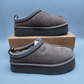 Walnut Ethnic Style Chunky Platform Casual Shoes | In Stock